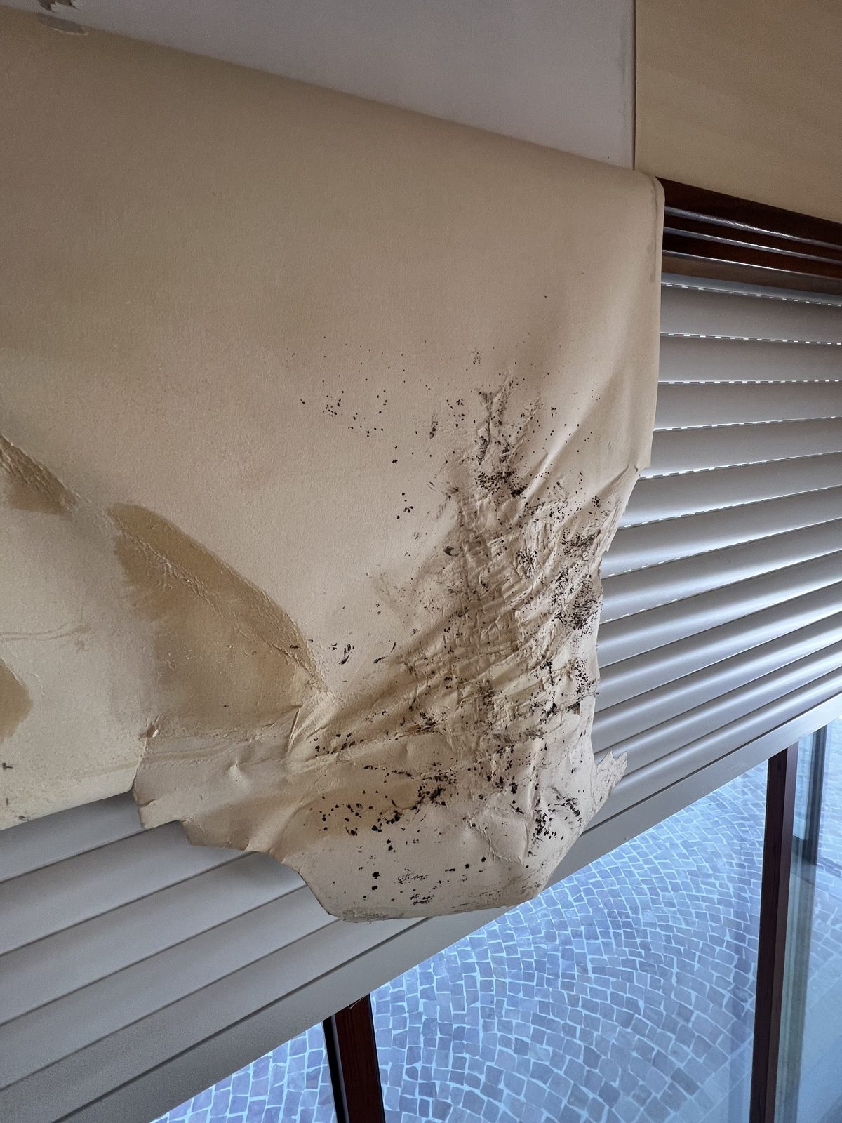 Detalhe da superfície degradada